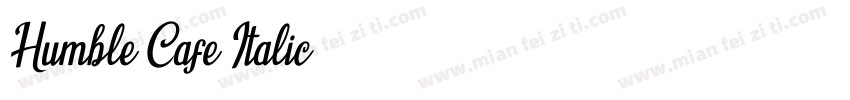 Humble Cafe Italic字体转换